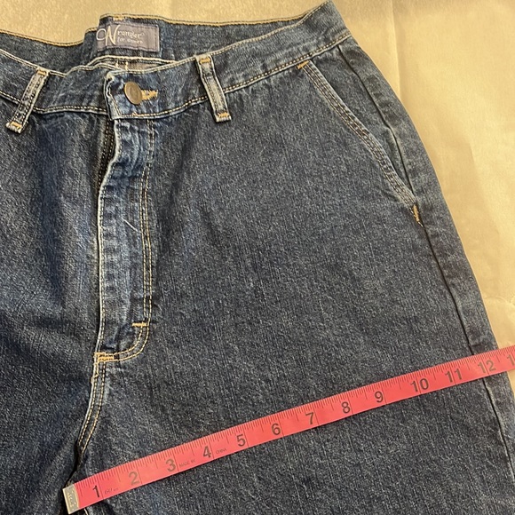 Size 14 Wrangler for Women Denim Blue Jeans - Wide Leg - Big Bottom Cropped - Picture 5 of 11